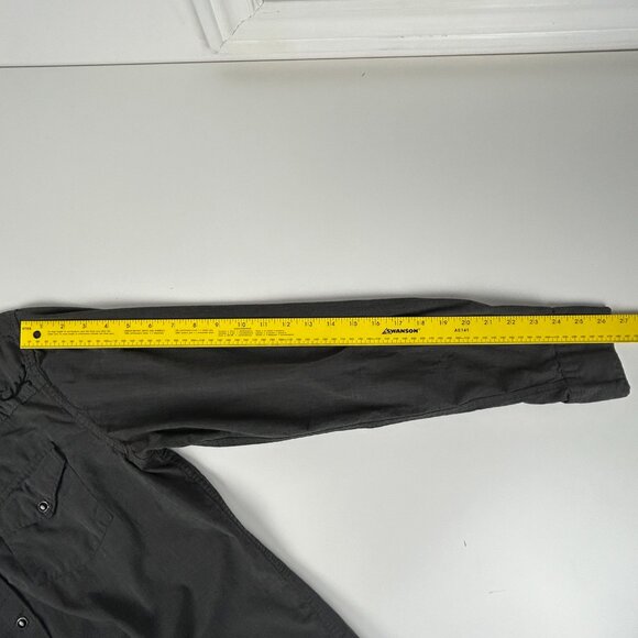 Guess Shirt Mens L Pearl Snaps Embroidered Grey Contrast Trim Western Cowboy - Picture 12 of 15